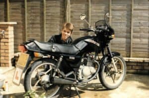 First motorcycle as a teenager Suzuki GS125 ES
