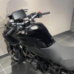 Yamaha Niken GT - looking over instruments and bike from left side standing level.